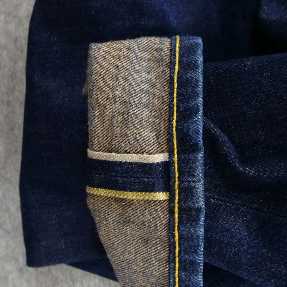 The Hundreds Jeans Mens 30 Blue Selvedge Straight Mid Rise Dark Wash Button Fly